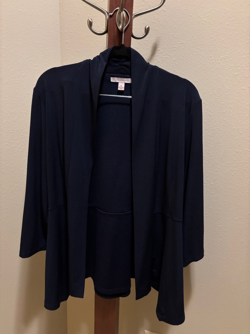 Classic Navy Open-Front Blazer Jacket - Women's
